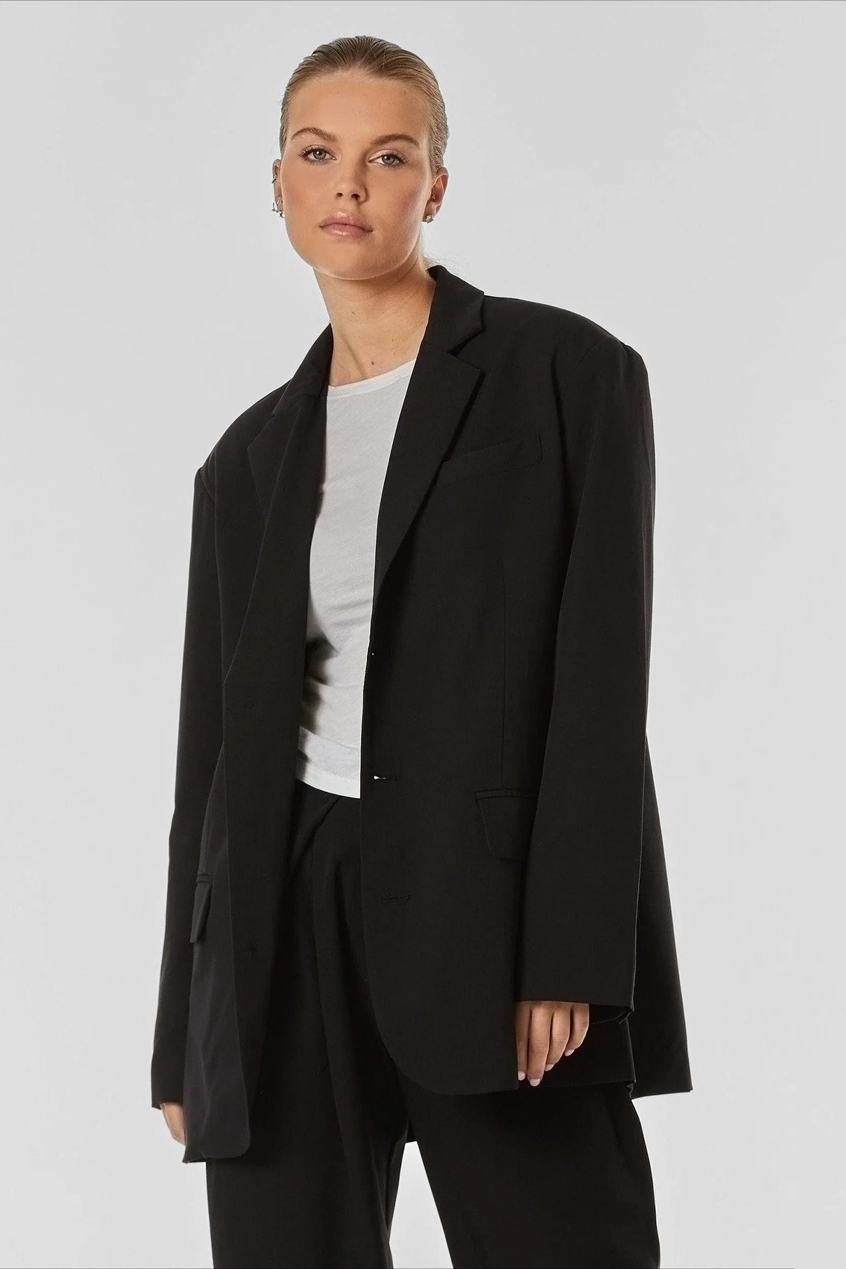 Essential Oversized Blazer - Black