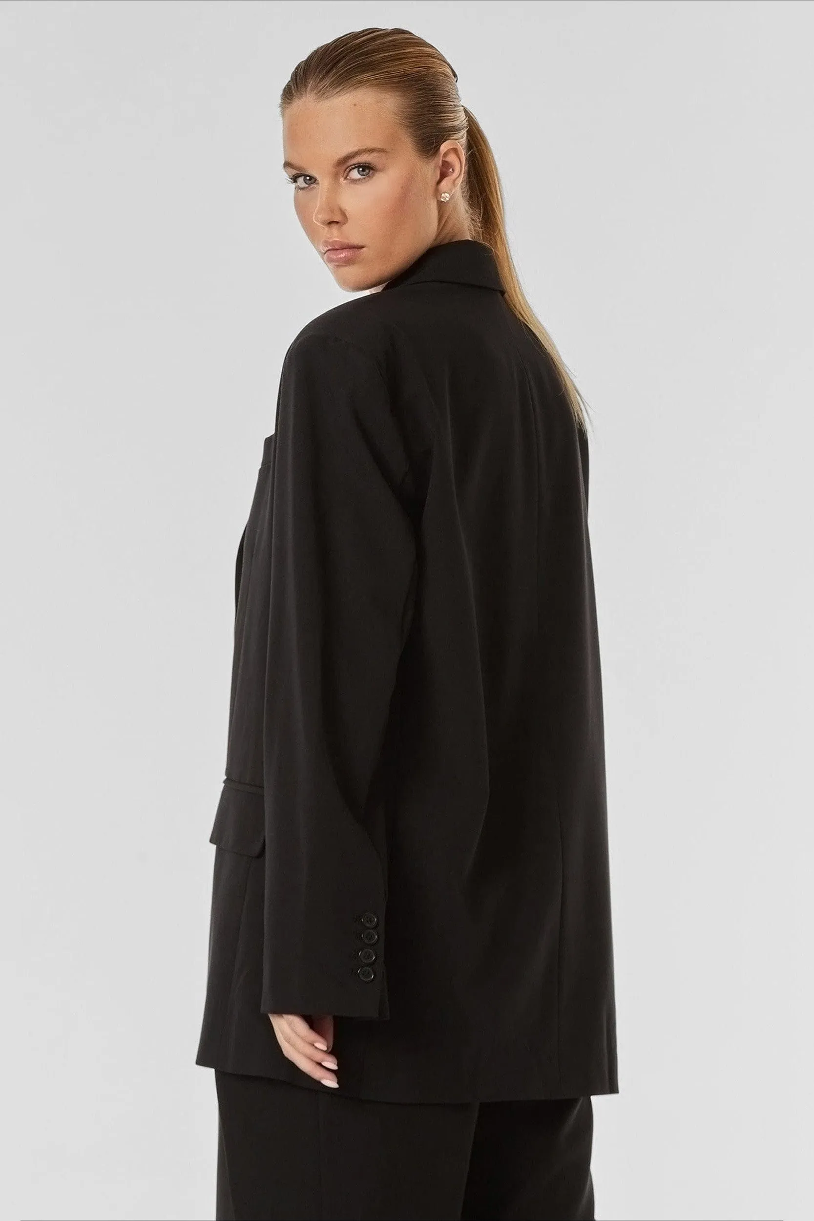 Essential Oversized Blazer - Black