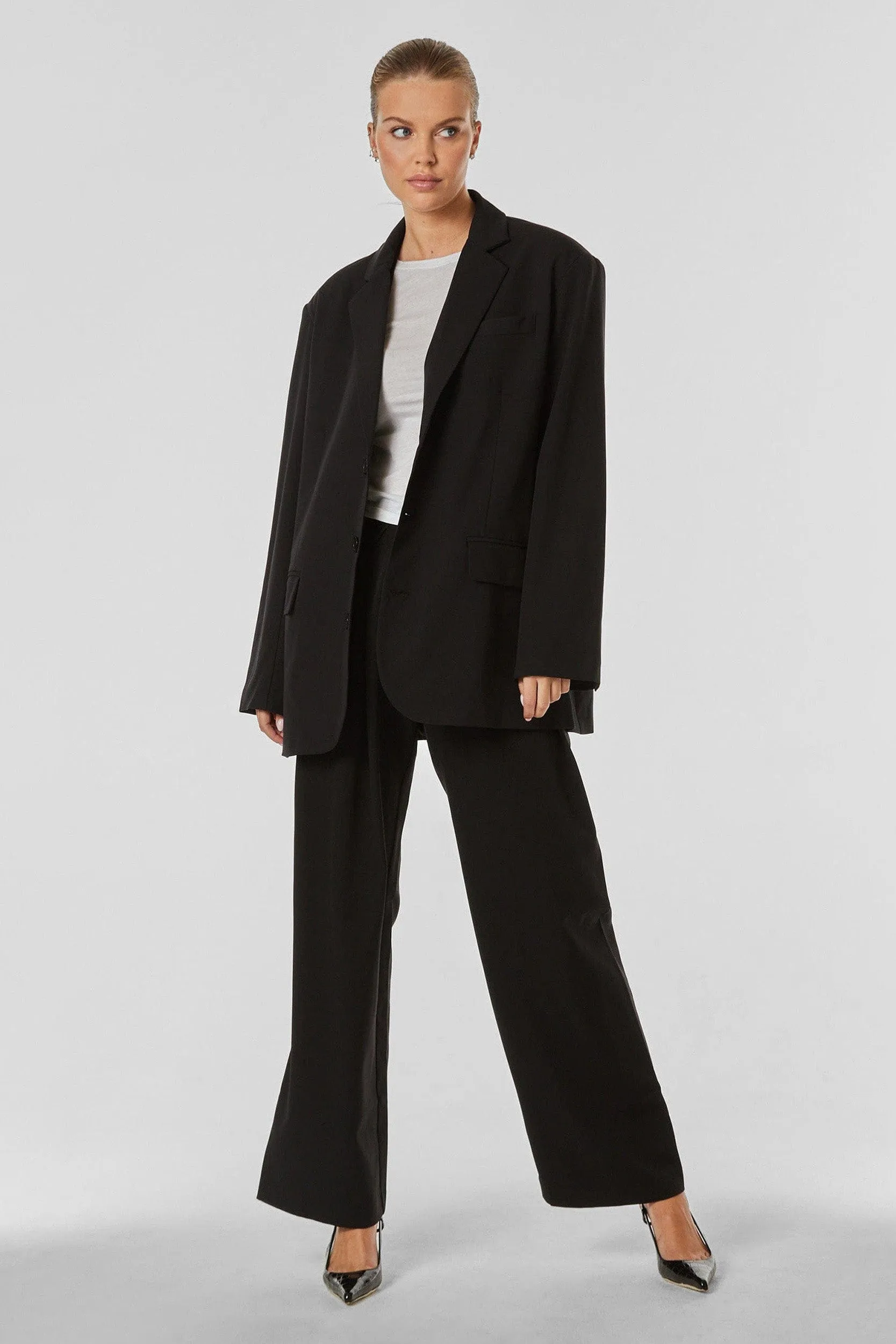 Essential Oversized Blazer - Black