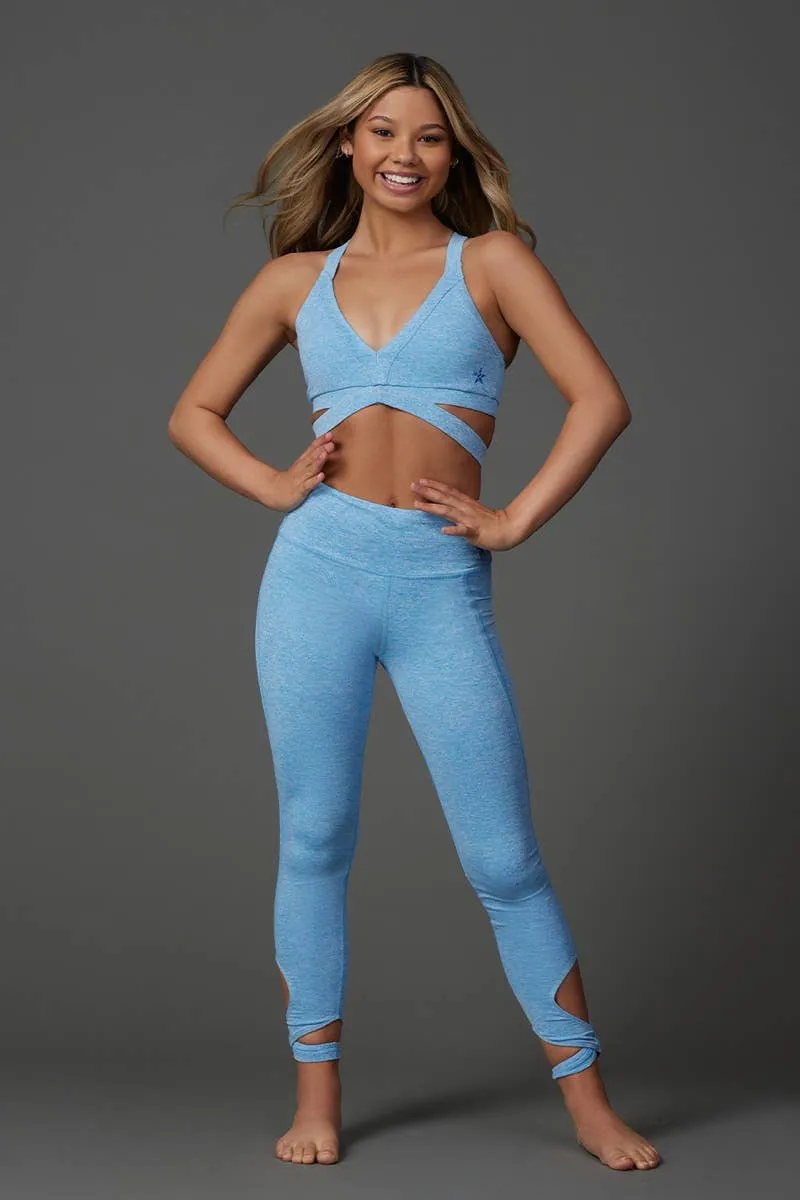Esther Sports Bra in Blue HeatherFlex