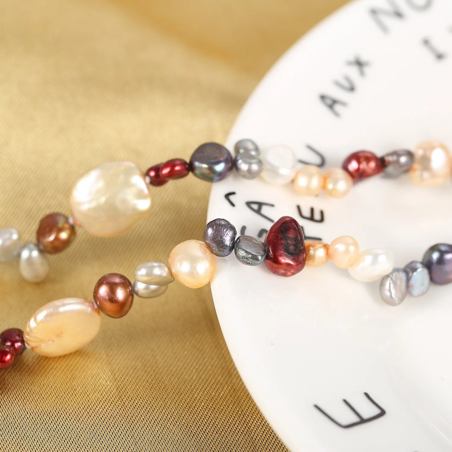 Extra Long 79" Freshwater Pearl Endless Necklace Mixed Color PN218