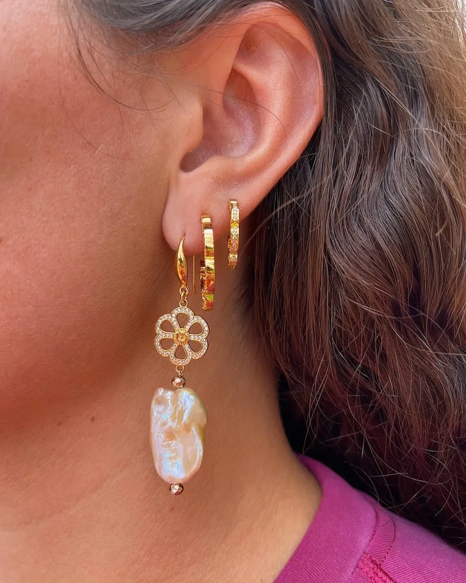 Fallyn Kashy Pearl Dangle Earrings