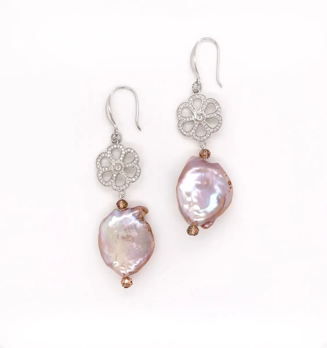 Fallyn Kashy Pearl Dangle Earrings