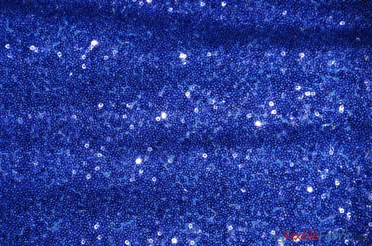 Glitz Mesh Sequins Fabric | 3mm Glitter Sequins | 52" Wide | Multiple Colors |