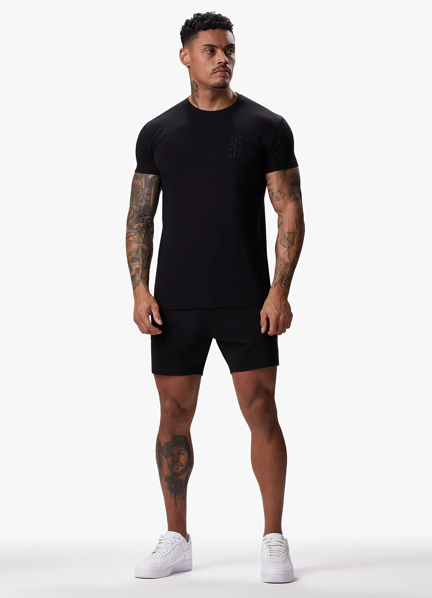 Gym King Split Tee - Black