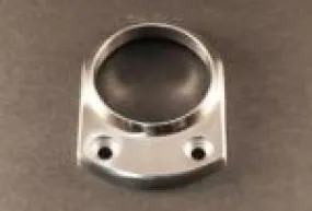 Heavy Duty End Base Plate, 6mm thick cast, for 50.8mm tube, Satin Finish