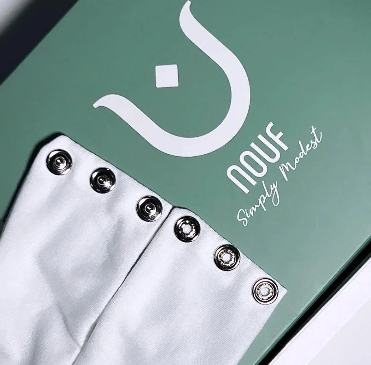 High-neck thick hijab