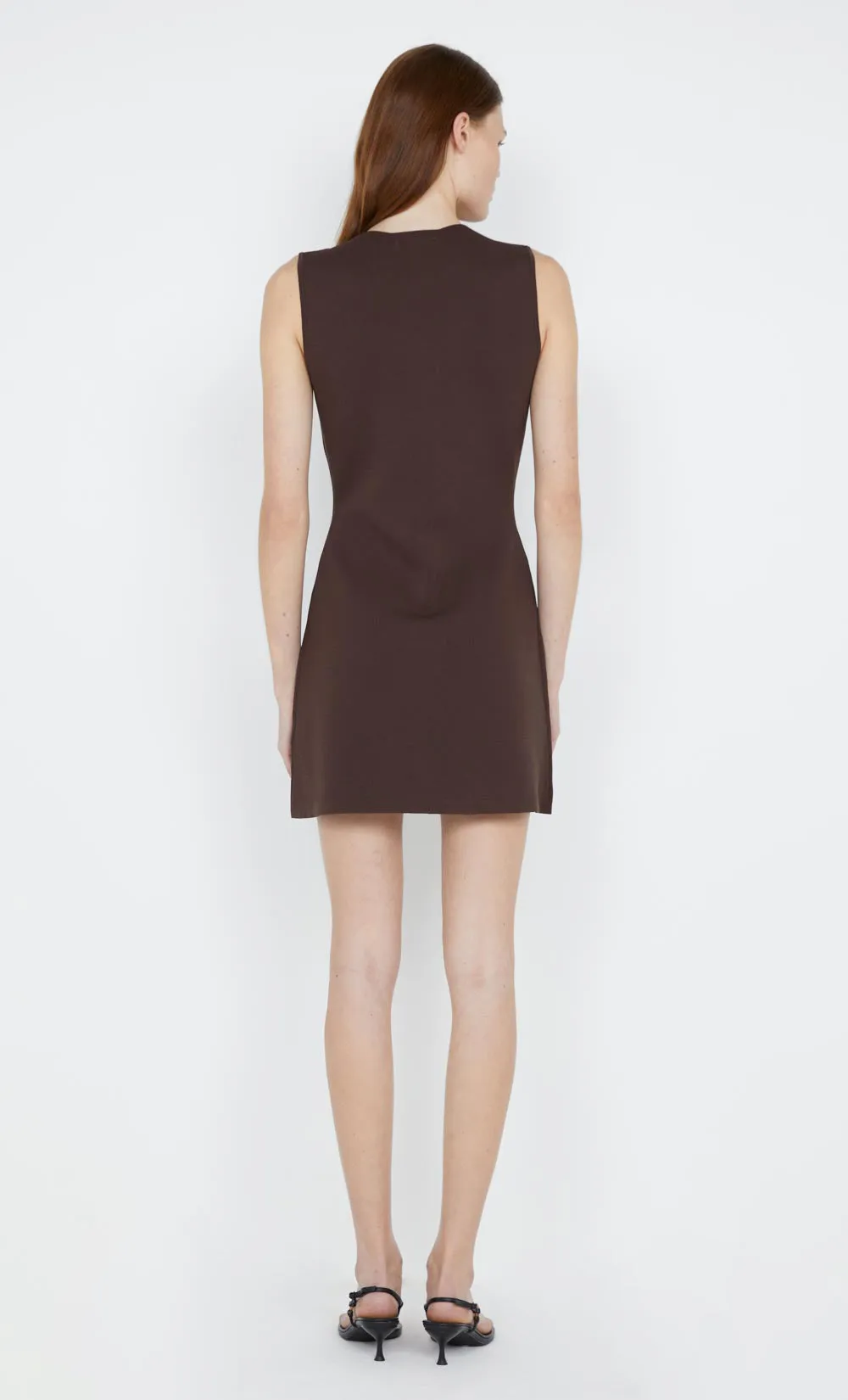 ILORA KNIT MINI DRESS - CHOC