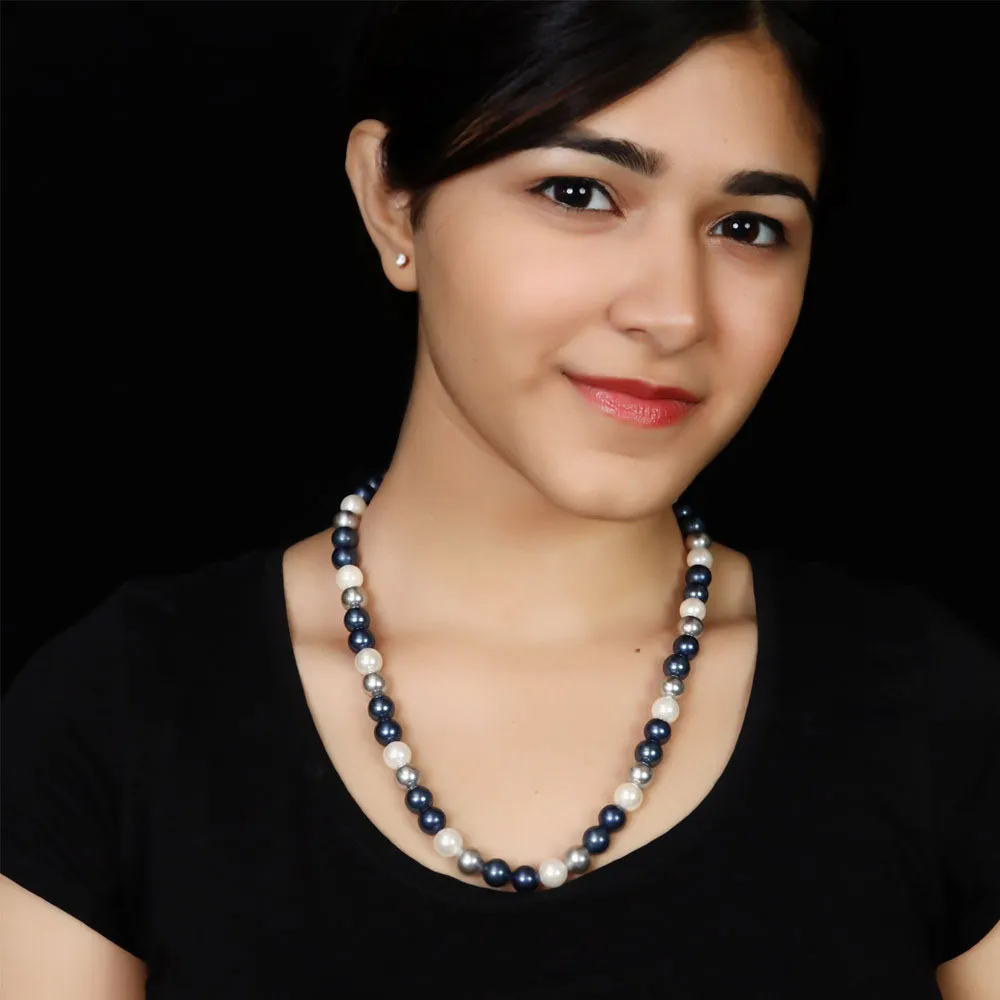 Imeora Multicolor 10mm Shell Pearl Necklace