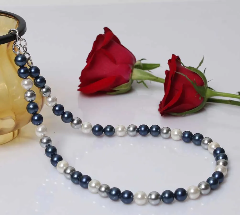 Imeora Multicolor 10mm Shell Pearl Necklace