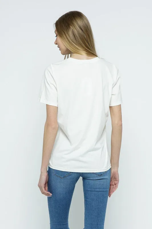 Leaf Embellishment Tee