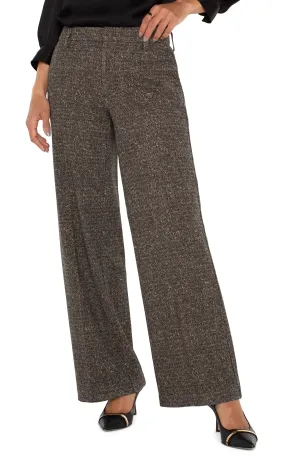 LIVERPOOL KELSEY WIDE LEG TROUSER - TAN MULTI - LM4654TL1087H
