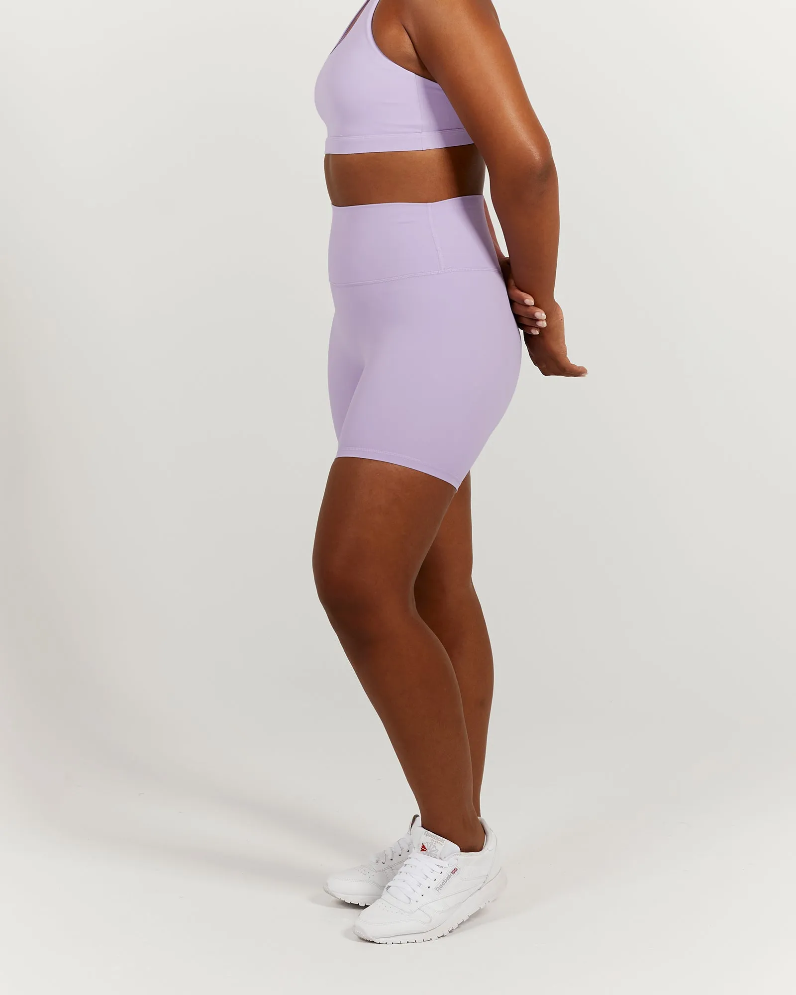 LUXE BIKER SHORTS V2 - LILAC