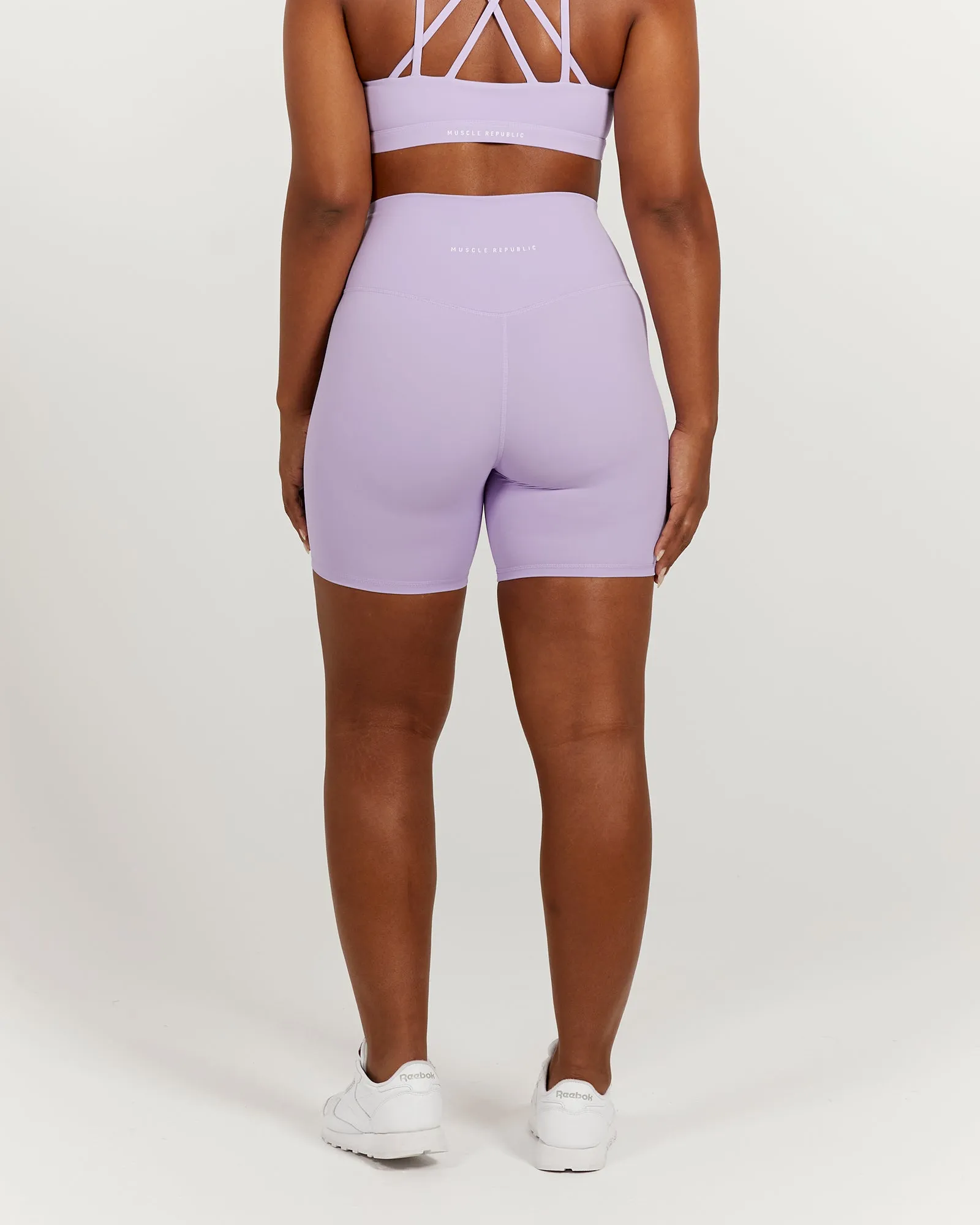LUXE BIKER SHORTS V2 - LILAC