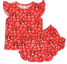 Magic Collection Island Princess - Bamboo Flutter Sleeve & Shorts Lounge Set