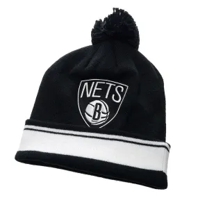 Mitchell & Ness Brooklyn Nets Striped Beanie