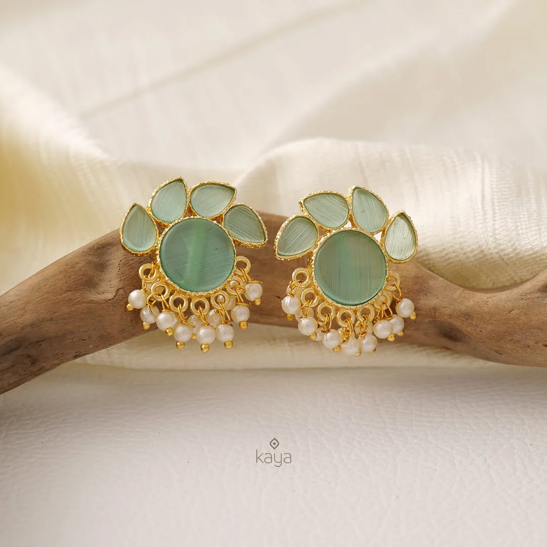 NA100978- Crystal Stone Earrings (color option)