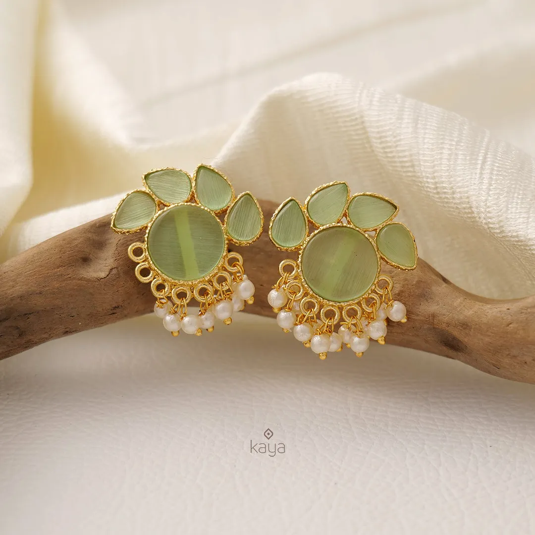 NA100978- Crystal Stone Earrings (color option)