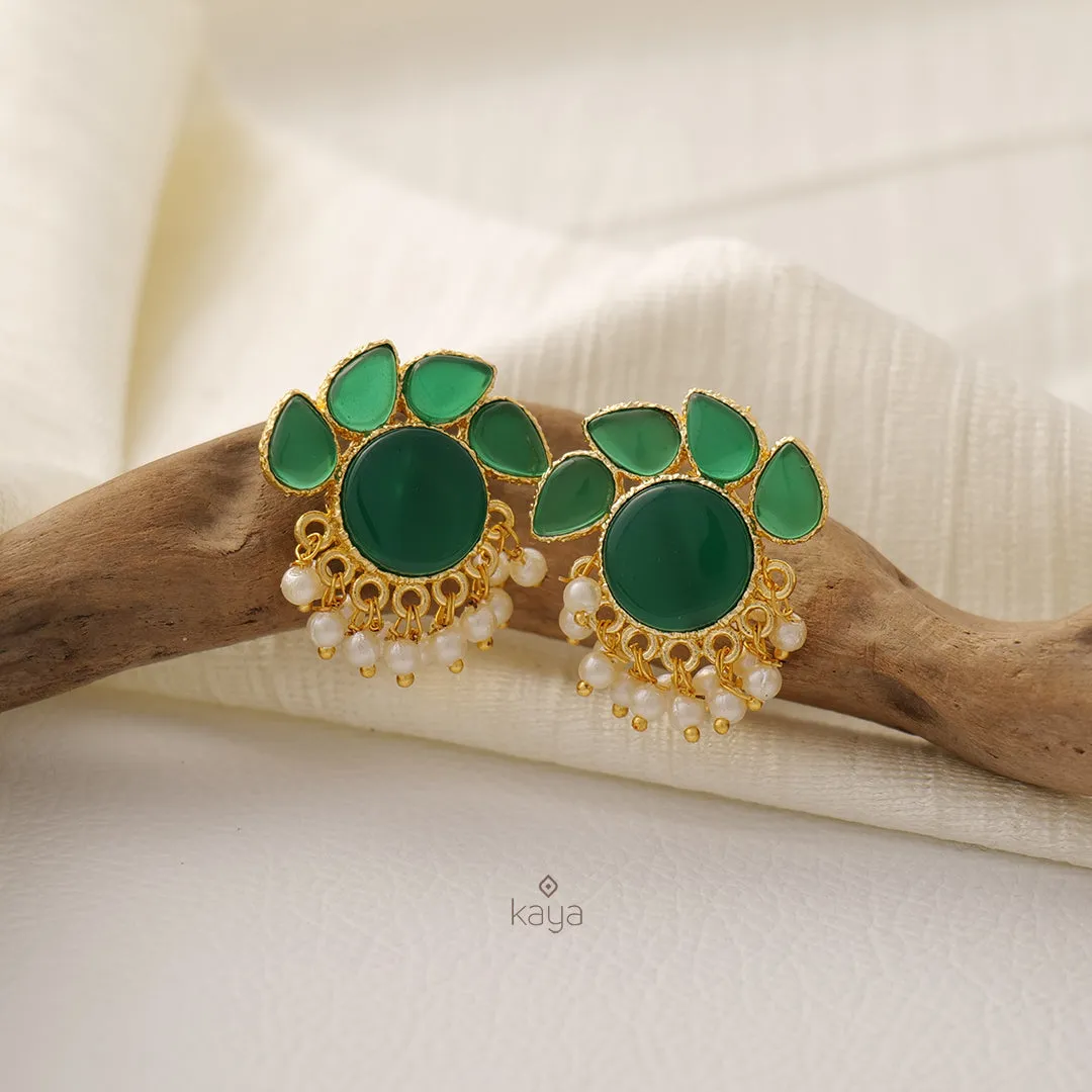 NA100978- Crystal Stone Earrings (color option)