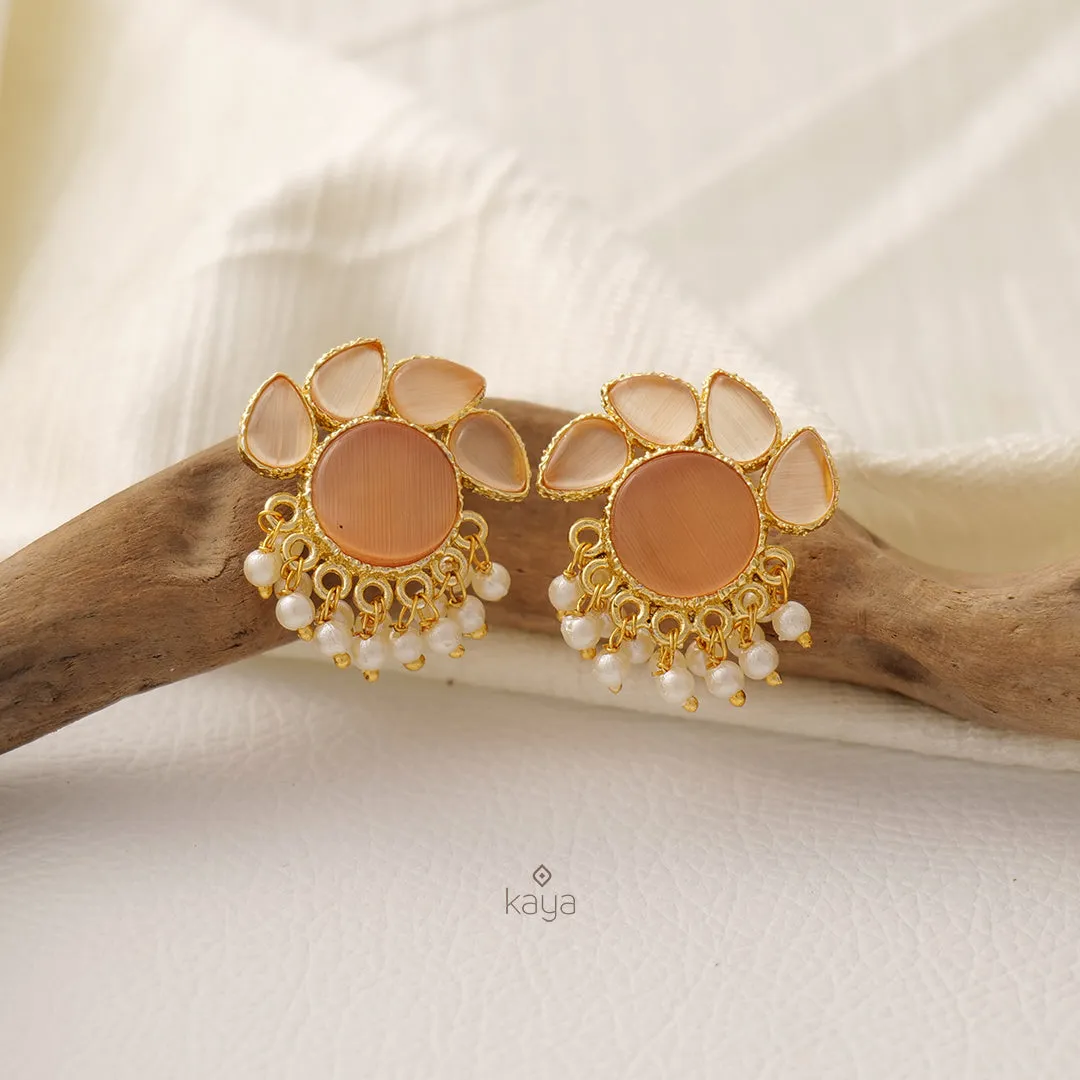 NA100978- Crystal Stone Earrings (color option)