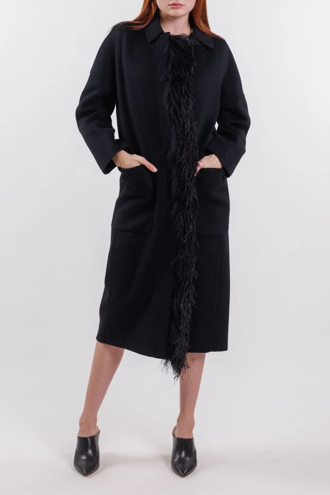 OVERCOAT WITH PATCH POCKETS