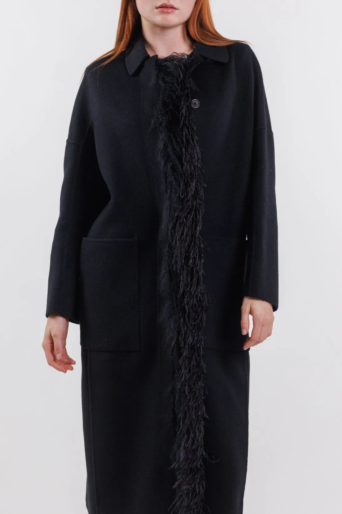 OVERCOAT WITH PATCH POCKETS