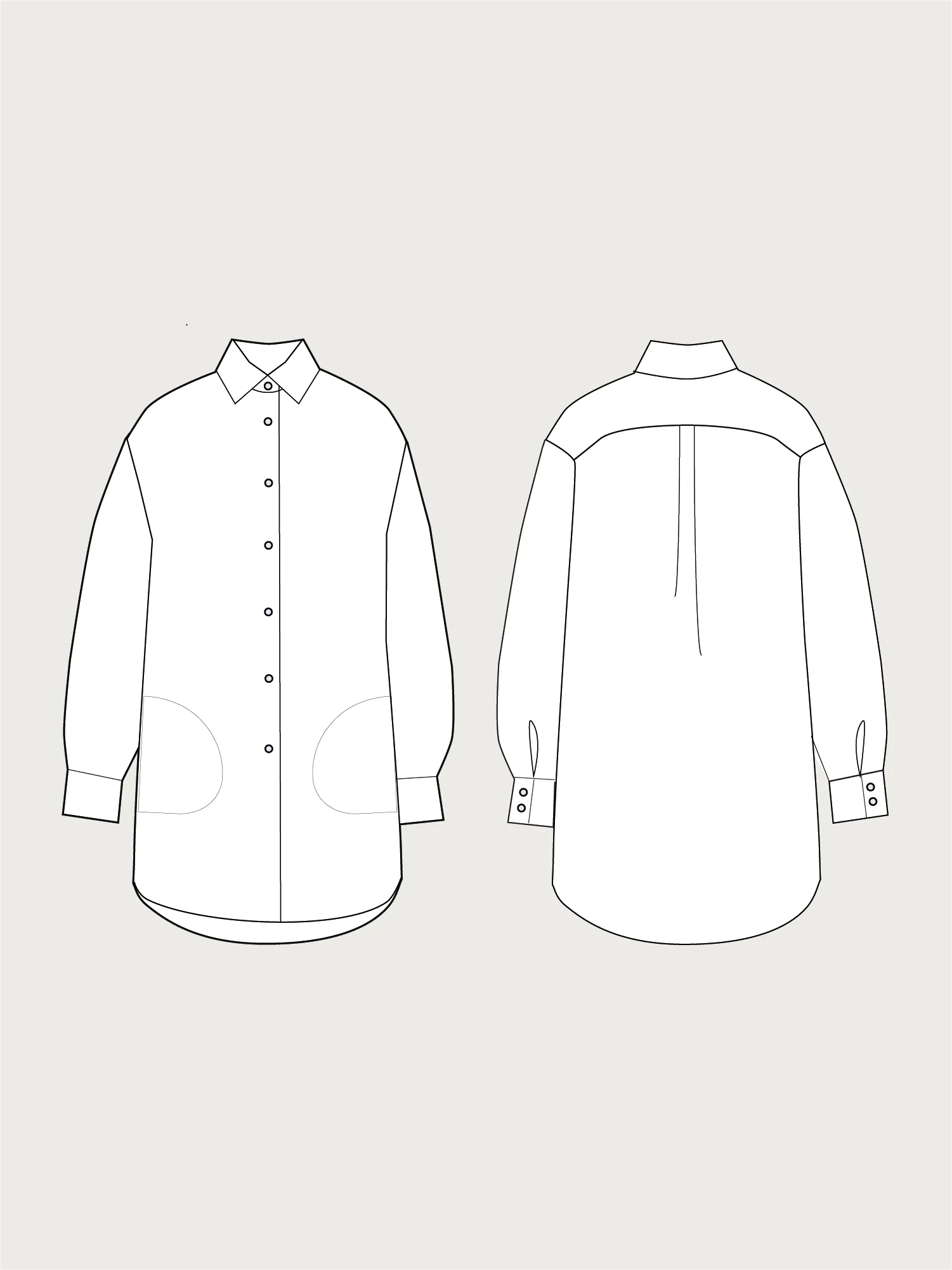 OVERSIZED SHIRT PATTERN
