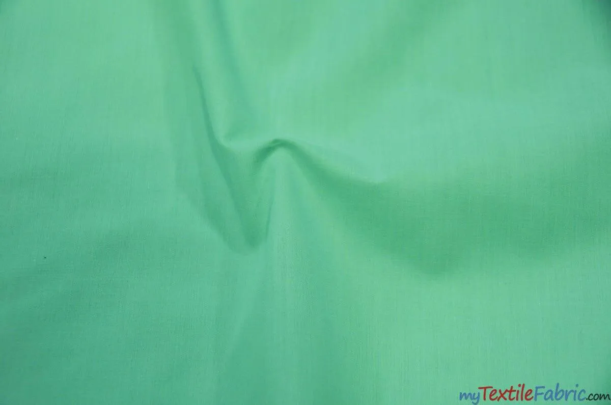 Polyester Cotton Broadcloth Fabric | 60" Wide | Solid Colors | Continuous Yards | Multiple Colors |