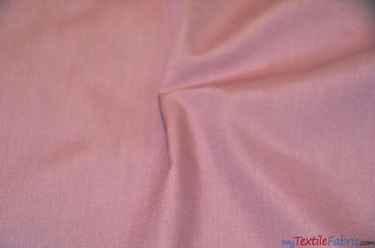 Polyester Cotton Broadcloth Fabric | 60" Wide | Solid Colors | Continuous Yards | Multiple Colors |