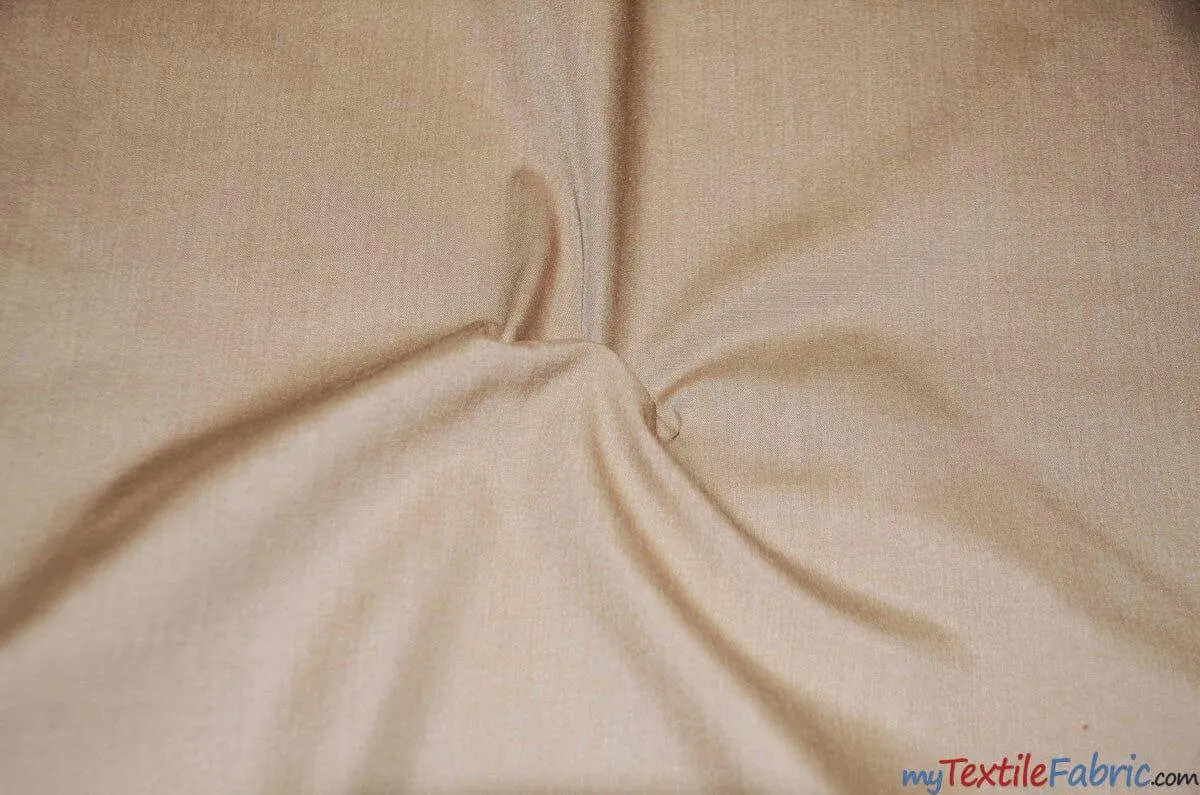 Polyester Cotton Broadcloth Fabric | 60" Wide | Solid Colors | Continuous Yards | Multiple Colors |