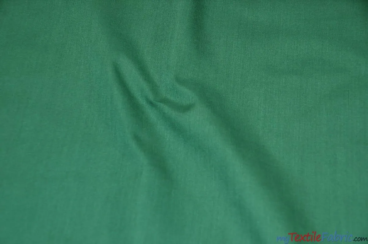 Polyester Cotton Broadcloth Fabric | 60" Wide | Solid Colors | Continuous Yards | Multiple Colors |