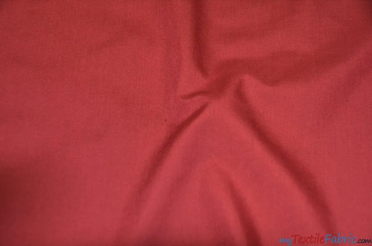 Polyester Cotton Broadcloth Fabric | 60" Wide | Solid Colors | Continuous Yards | Multiple Colors |