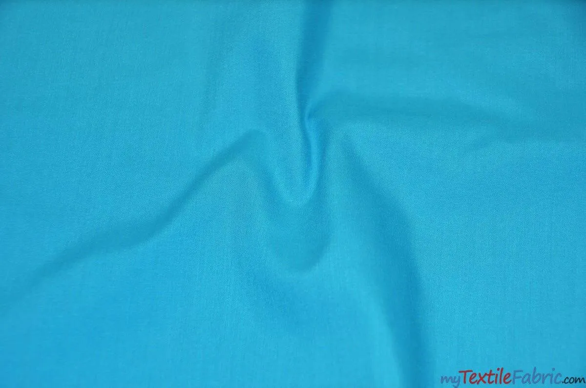 Polyester Cotton Broadcloth Fabric | 60" Wide | Solid Colors | Continuous Yards | Multiple Colors |