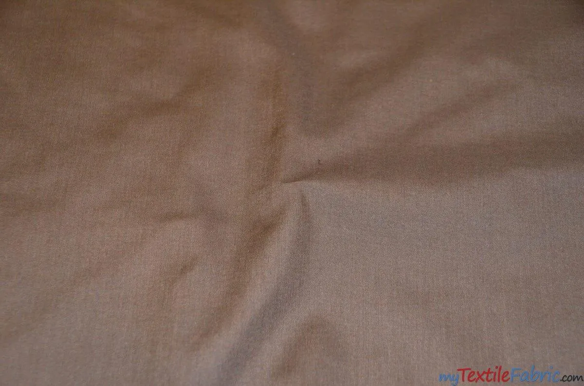 Polyester Cotton Broadcloth Fabric | 60" Wide | Solid Colors | Continuous Yards | Multiple Colors |
