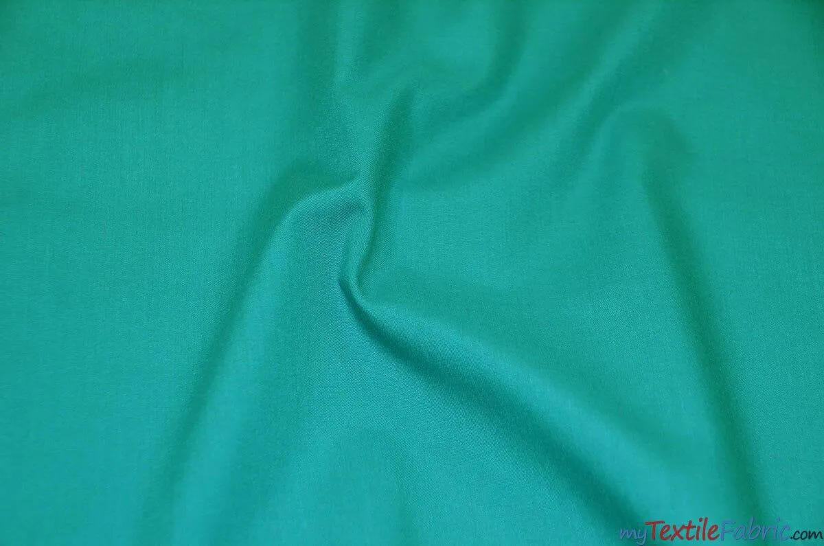 Polyester Cotton Broadcloth Fabric | 60" Wide | Solid Colors | Continuous Yards | Multiple Colors |