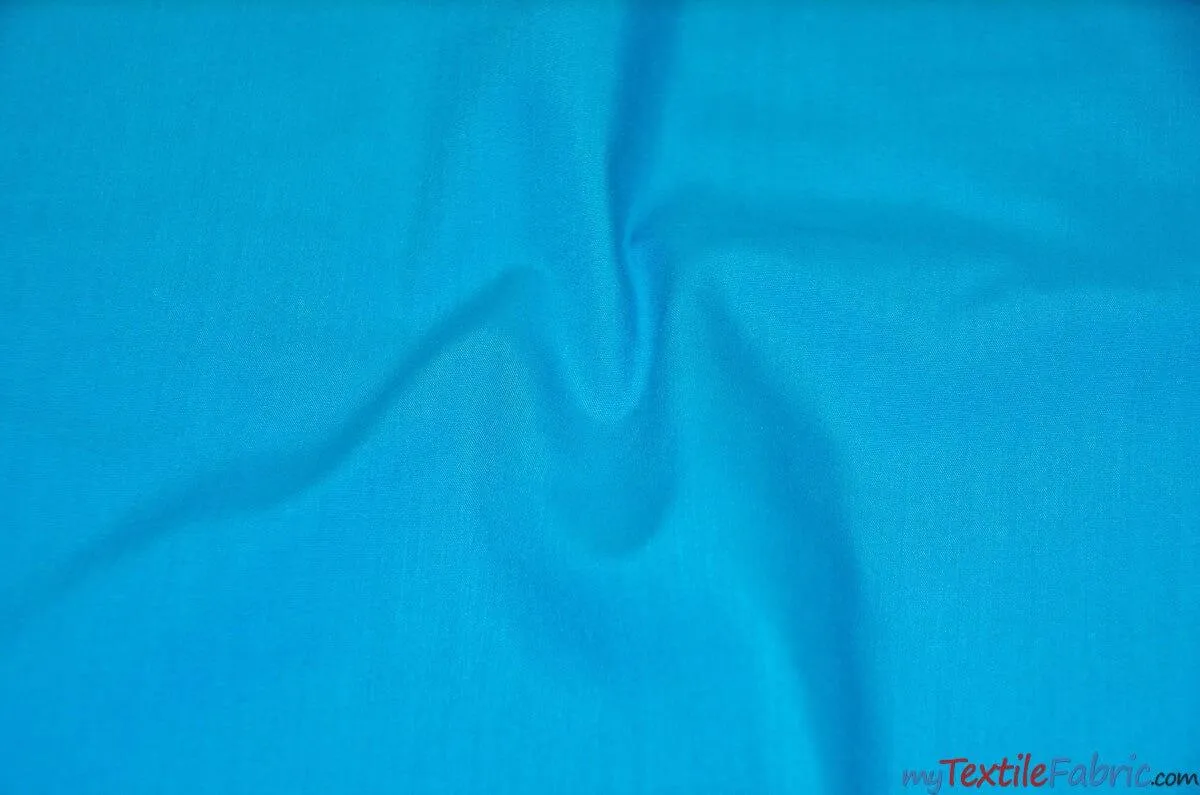 Polyester Cotton Broadcloth Fabric | 60" Wide | Solid Colors | Continuous Yards | Multiple Colors |
