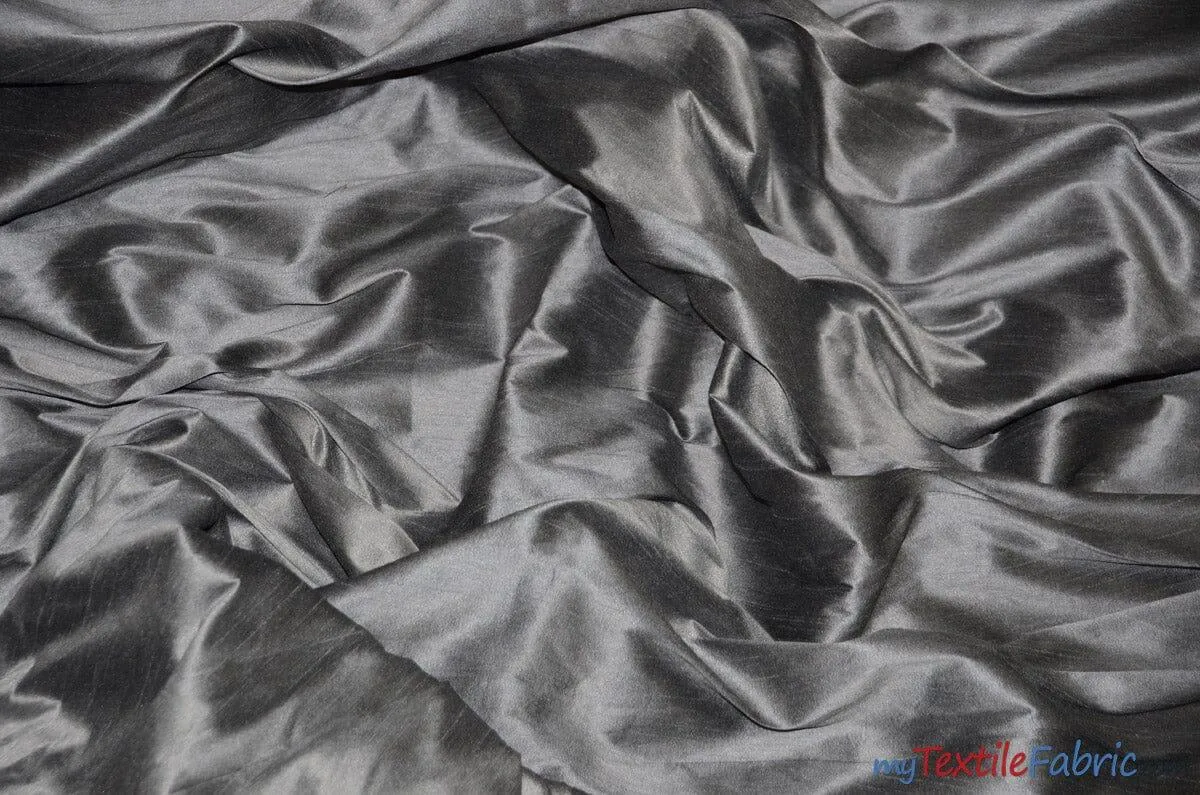 Polyester Silk Fabric | Faux Silk | Polyester Dupioni Fabric | Wholesale Bolt | 54" Wide | Multiple Colors |