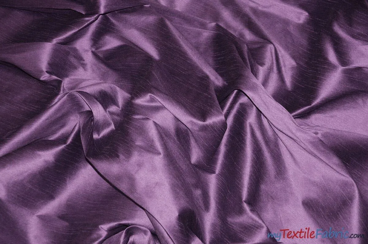 Polyester Silk Fabric | Faux Silk | Polyester Dupioni Fabric | Wholesale Bolt | 54" Wide | Multiple Colors |