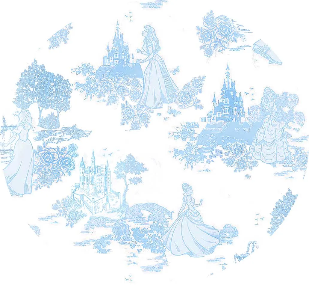 Princess Bleu Toile - Bamboo Flutter Sleeve & Shorts Lounge Set