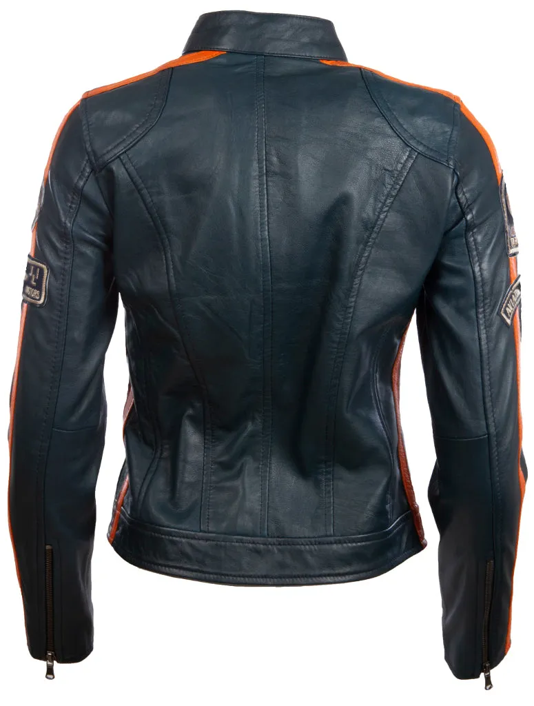 QOOC Women's Racing Biker - Navy Blue