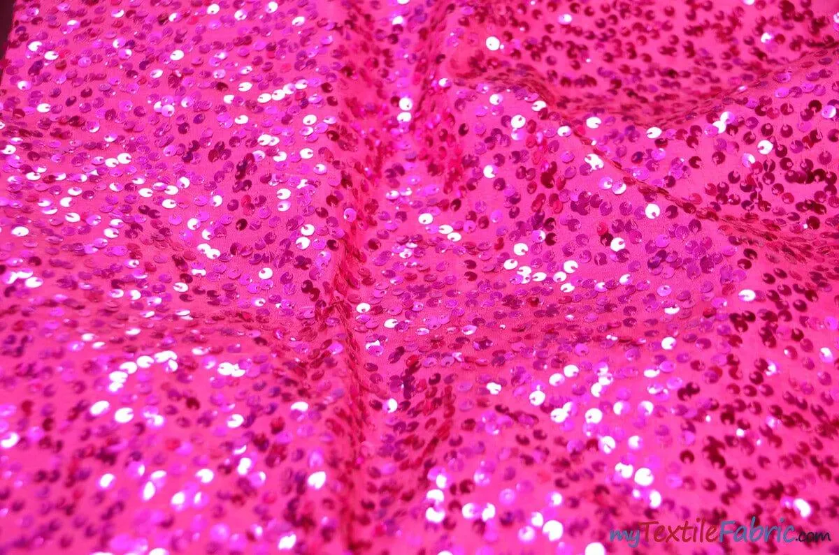 Sequins Taffeta Fabric by the Yard | Glitz Sequins Taffeta Fabric | Raindrop Sequins | 54" Wide | Tablecloths, Runners, Dresses, Apparel |