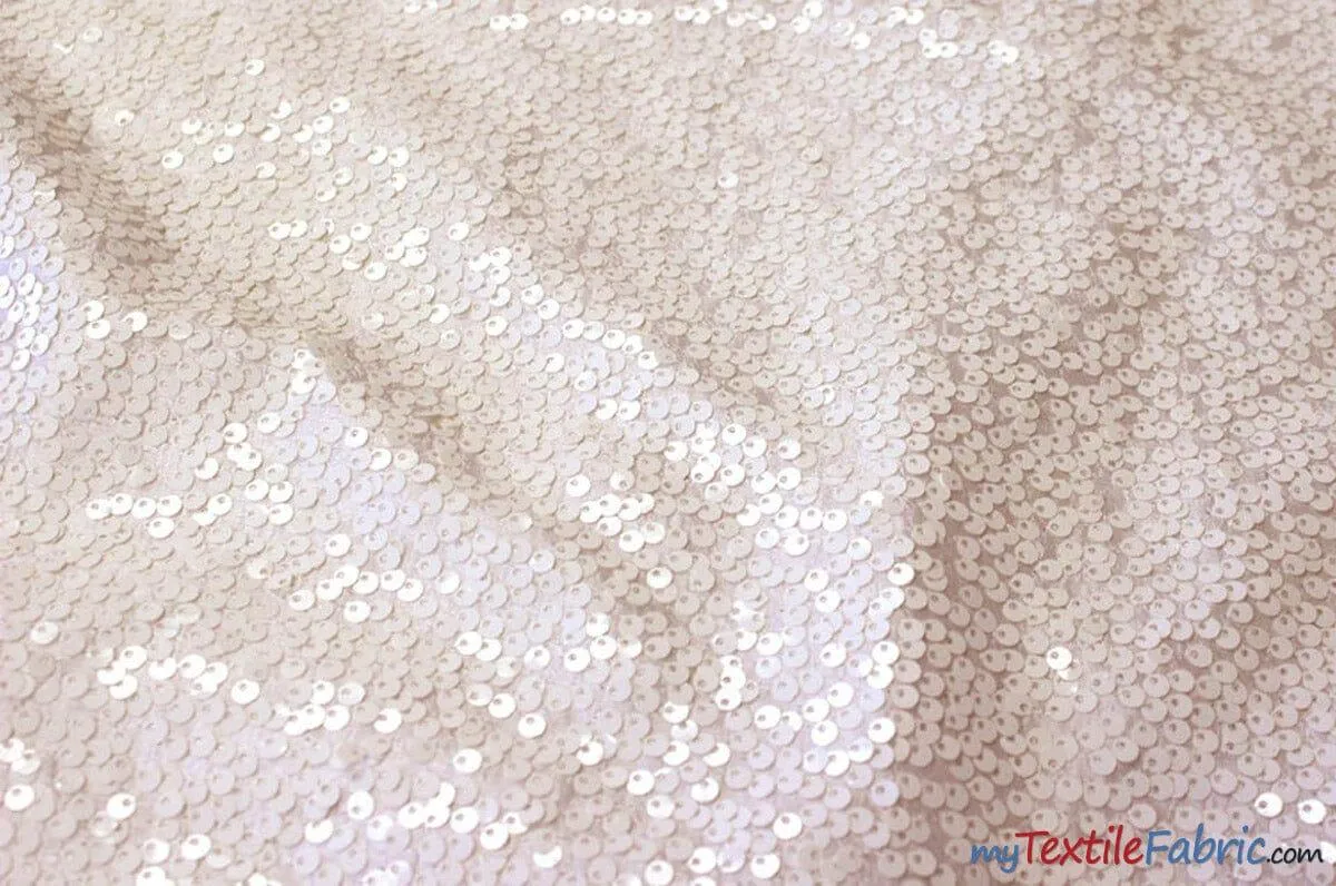Sequins Taffeta Fabric by the Yard | Glitz Sequins Taffeta Fabric | Raindrop Sequins | 54" Wide | Tablecloths, Runners, Dresses, Apparel |