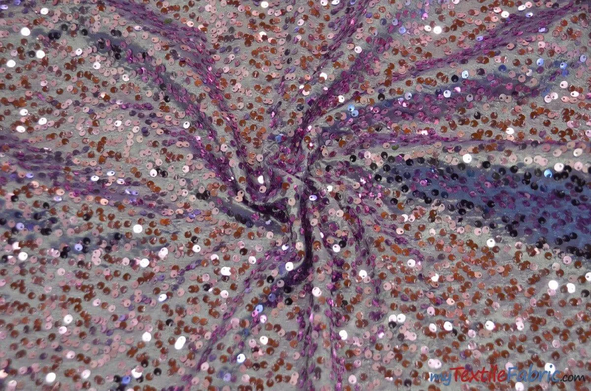Sequins Taffeta Fabric by the Yard | Glitz Sequins Taffeta Fabric | Raindrop Sequins | 54" Wide | Tablecloths, Runners, Dresses, Apparel |