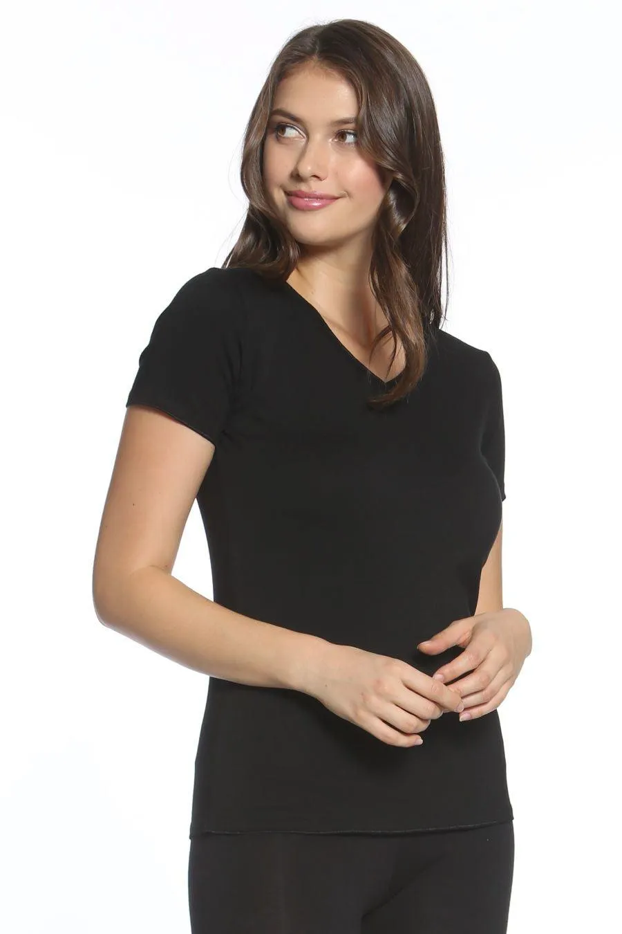Short Sleeve V Neck Tee