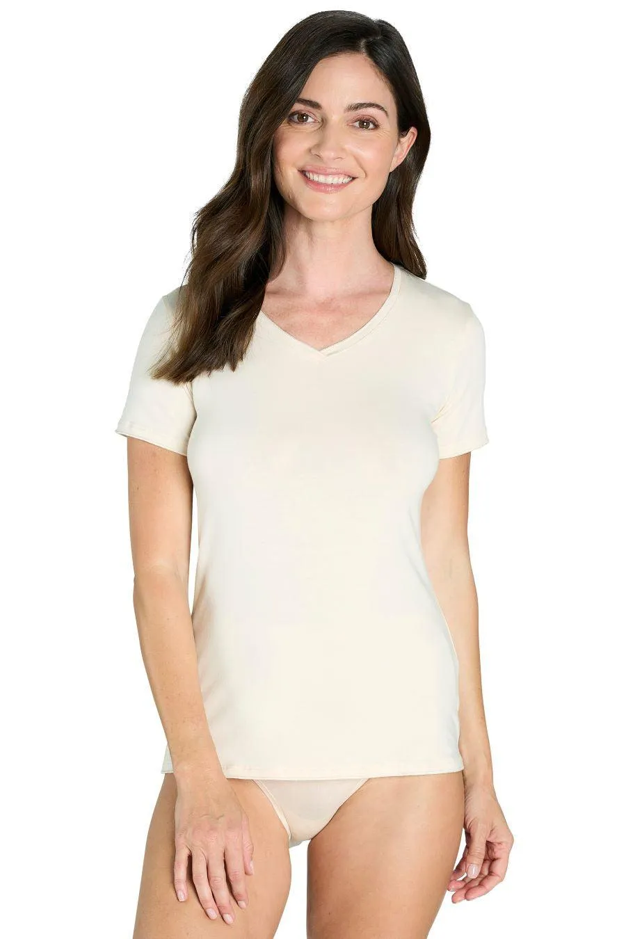 Short Sleeve V Neck Tee