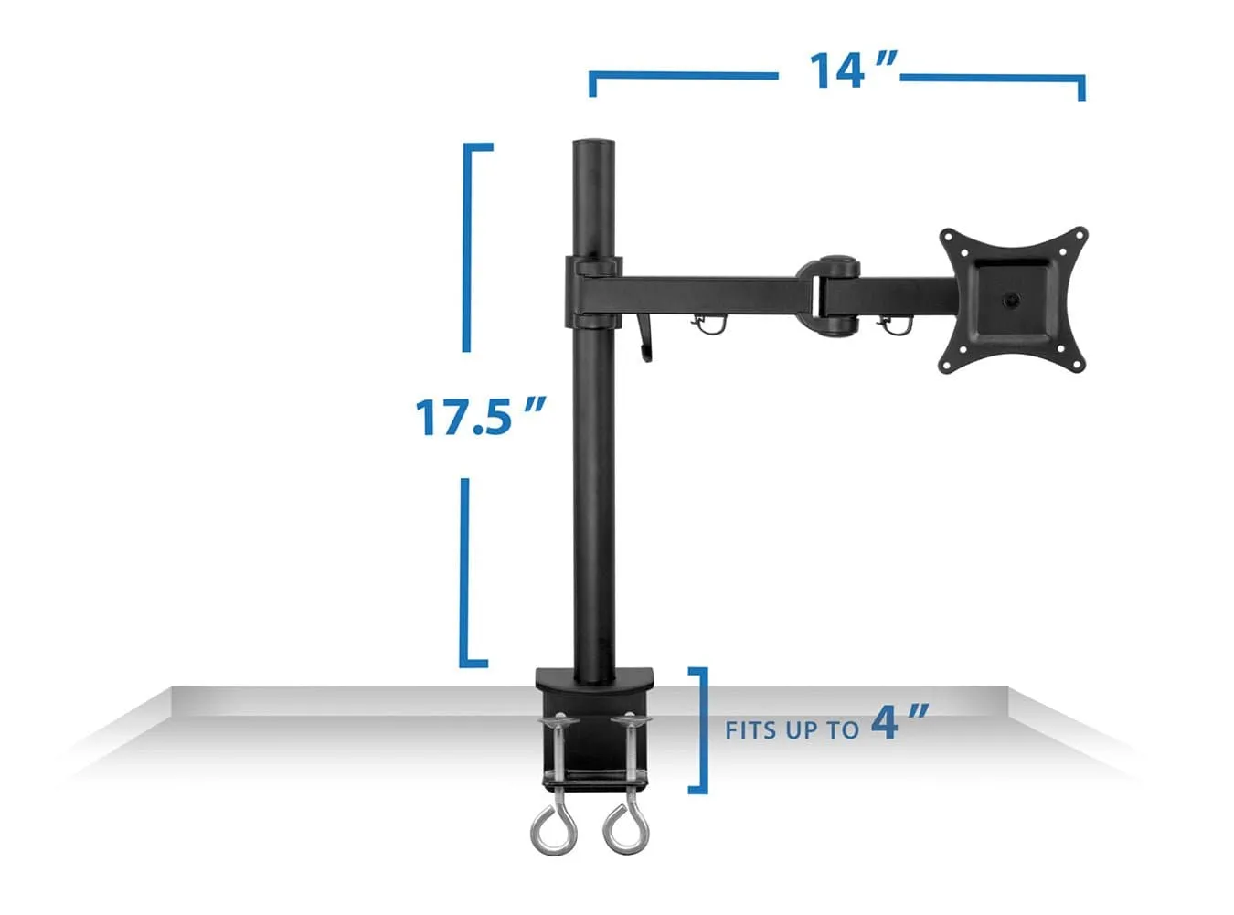 Single Arm Articulating Monitor Desk Mount