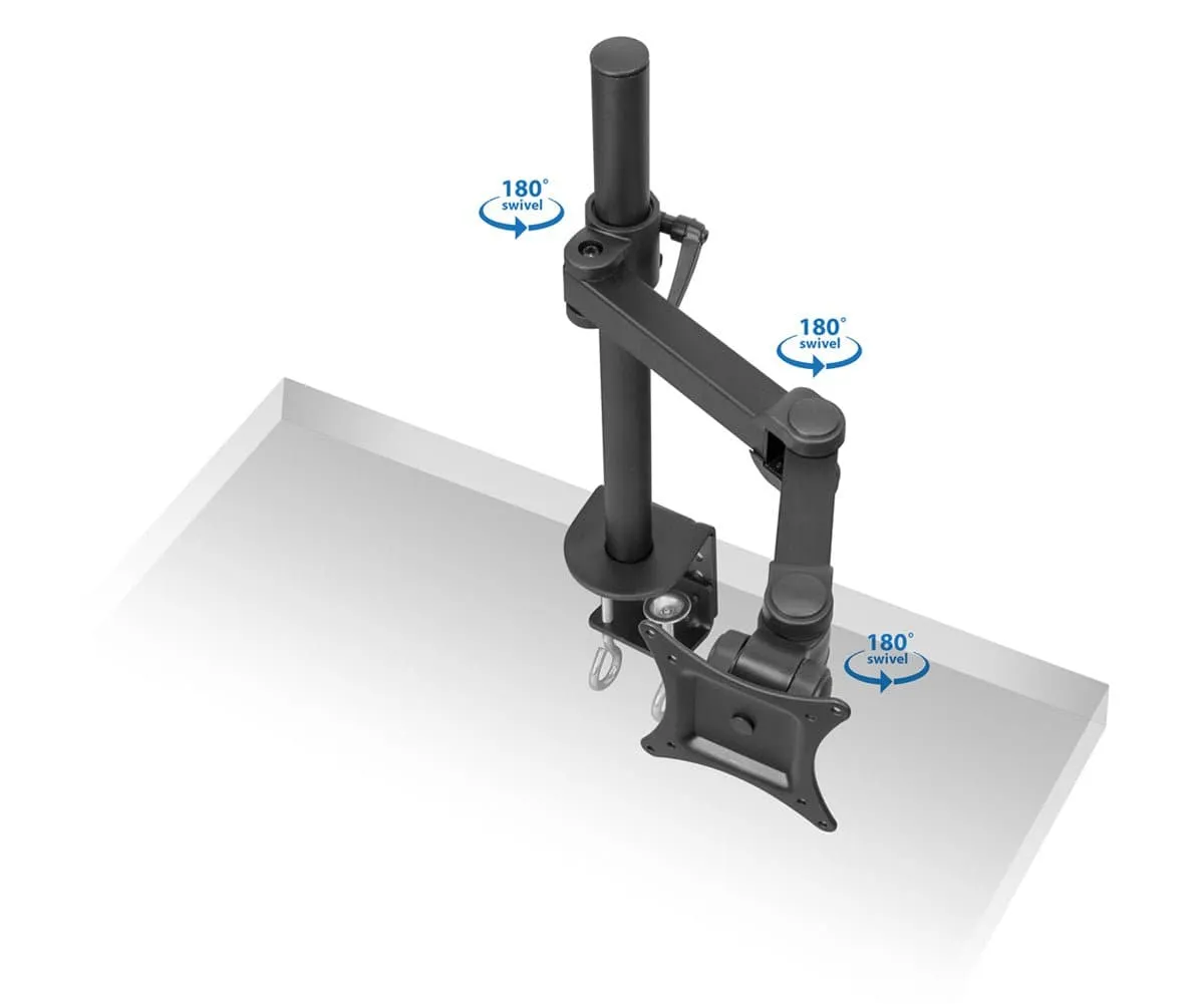 Single Arm Articulating Monitor Desk Mount