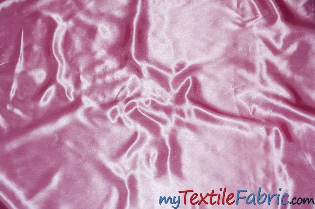 Stretch Charmeuse Satin Fabric | Soft Silky Satin Fabric | 96% Polyester 4% Spandex | Multiple Colors | Wholesale Bolt |