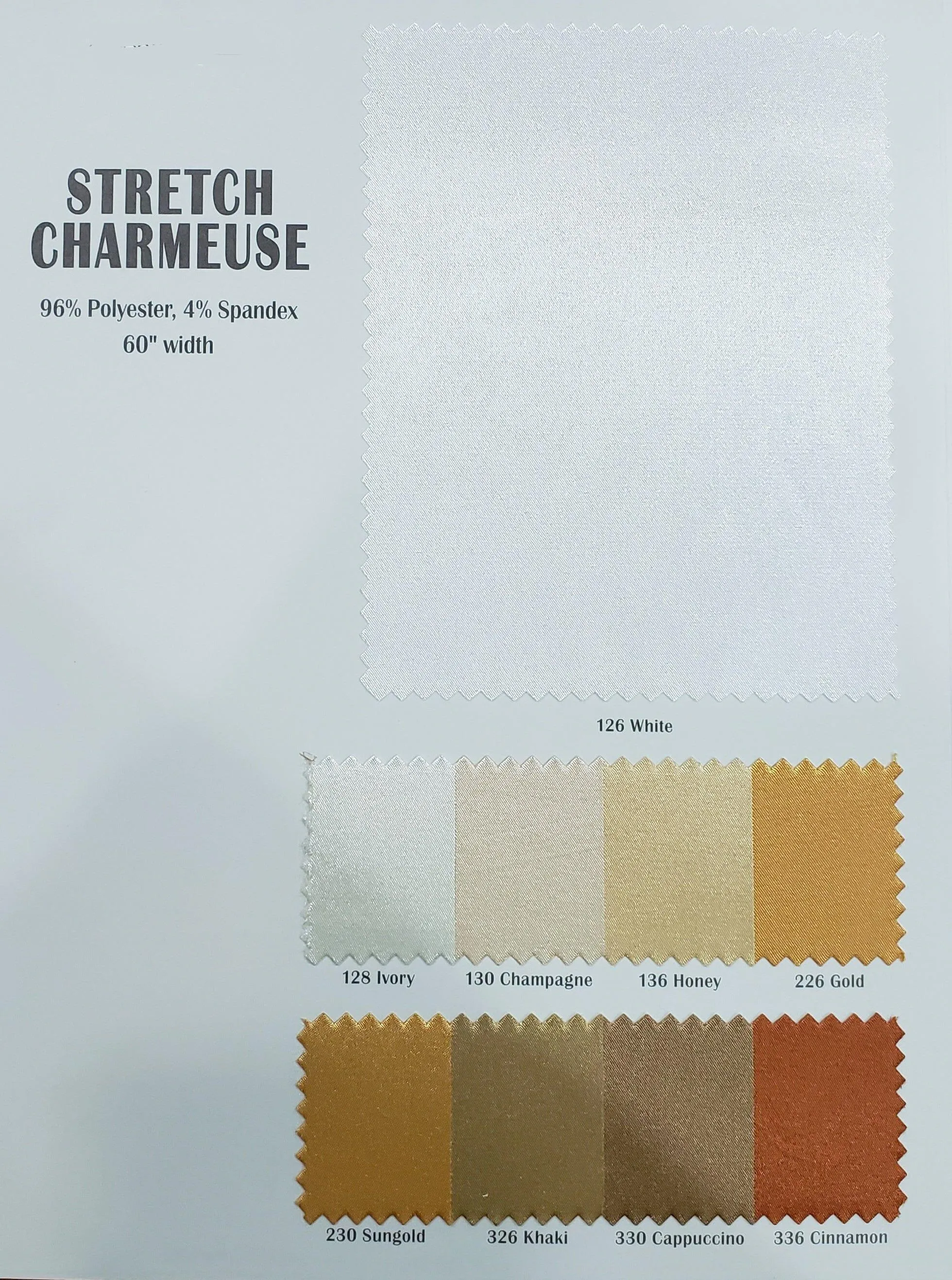 Stretch Charmeuse Satin Fabric | Soft Silky Satin Fabric | 96% Polyester 4% Spandex | Multiple Colors | Wholesale Bolt |