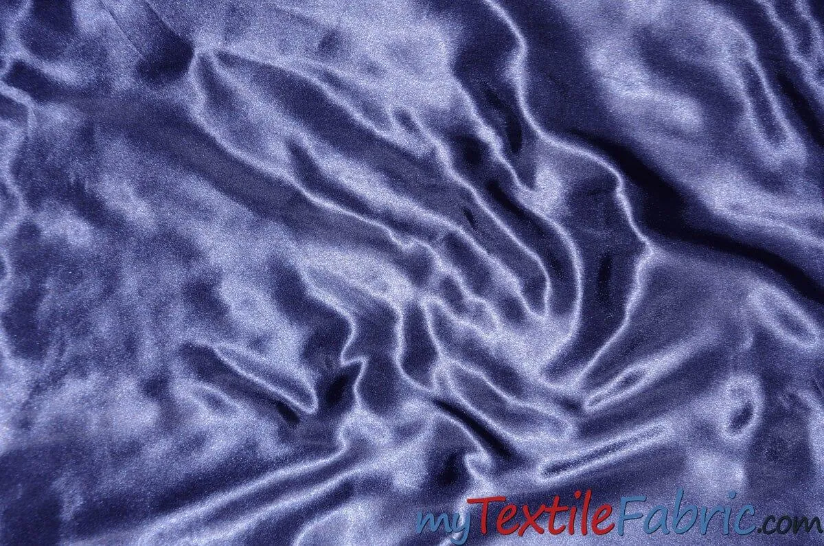 Stretch Charmeuse Satin Fabric | Soft Silky Satin Fabric | 96% Polyester 4% Spandex | Multiple Colors | Wholesale Bolt |